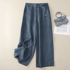 Women's Wide-Leg Linen Trousers