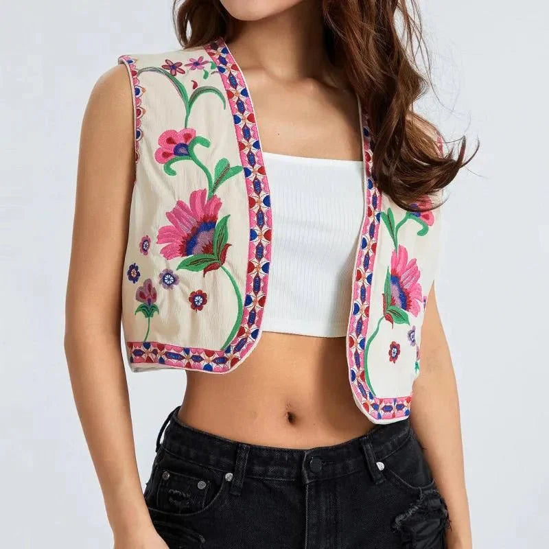 Women's Floral Fiesta Vest-Outfit2Go