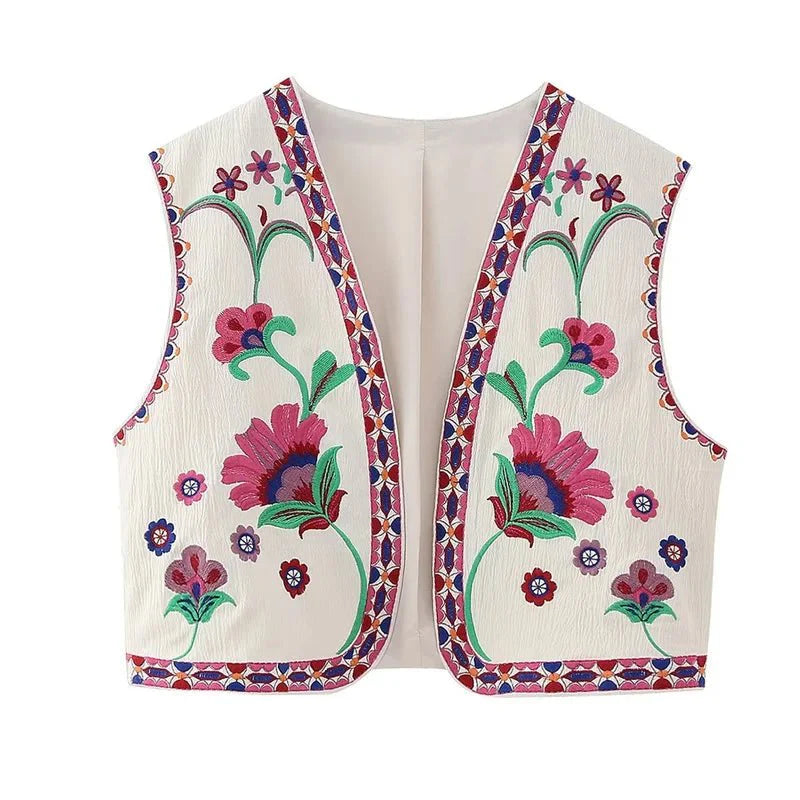 Women's Floral Fiesta Vest-Outfit2Go