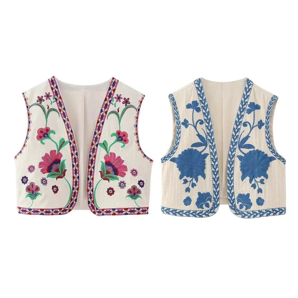 Women's Floral Fiesta Vest-Outfit2Go