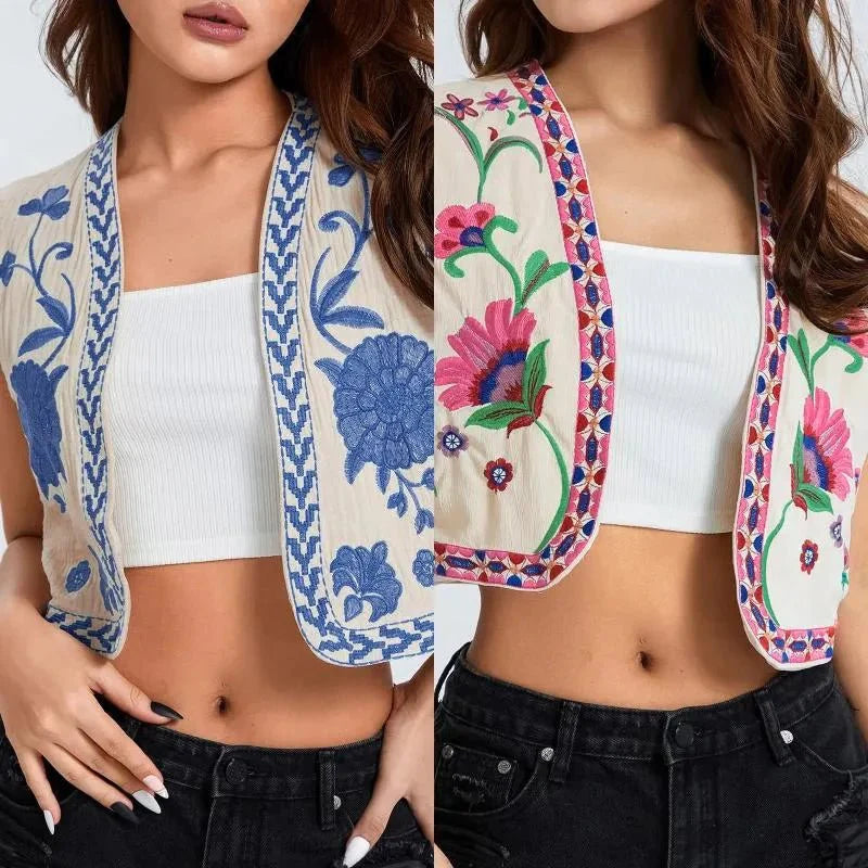 Women's Floral Fiesta Vest-Outfit2Go