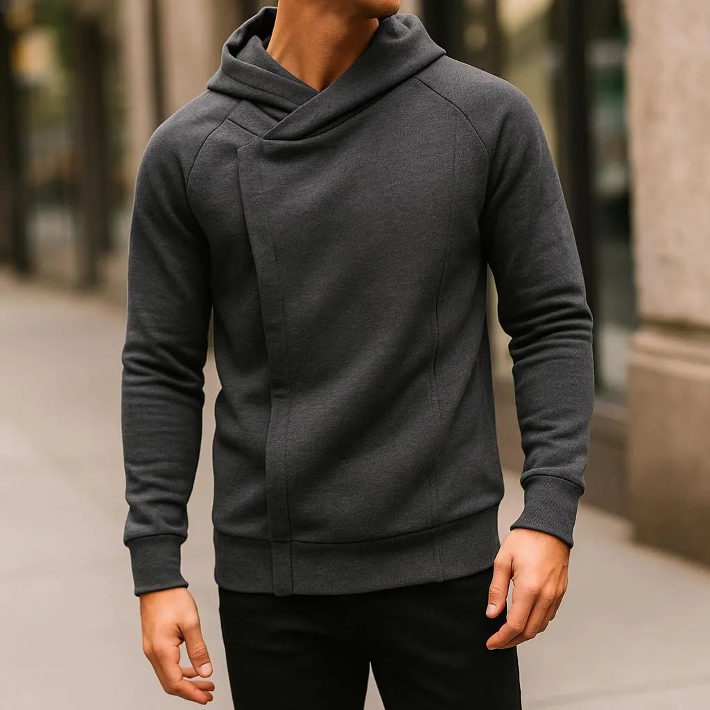 Men's Crossover Zip Hoodie-Outfit2Go