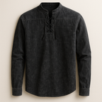 Men's Long Sleeve Henley Shirt - Nomad Style