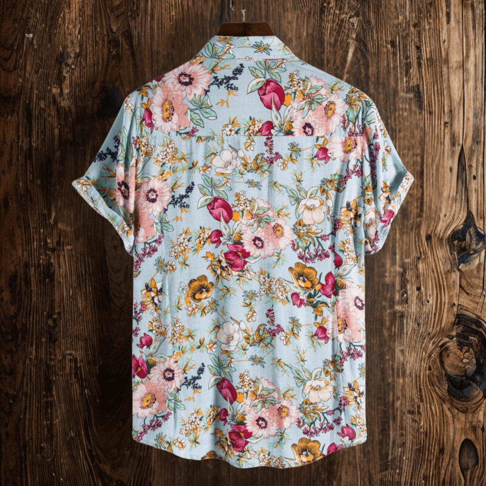 Men's Island Bloom Shirt – Effortless Style and Comfort.-Outfit2Go