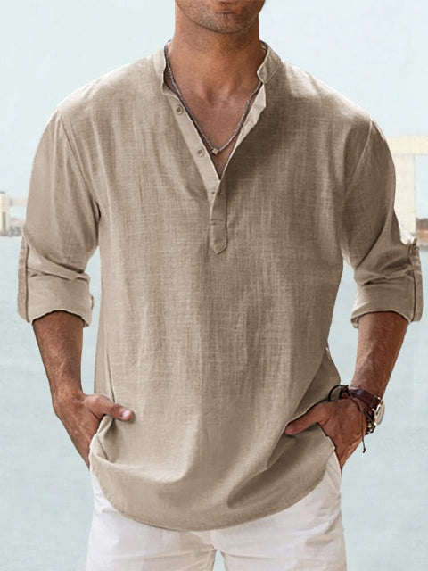 Men's Linen Resort Shirt-Outfit2Go