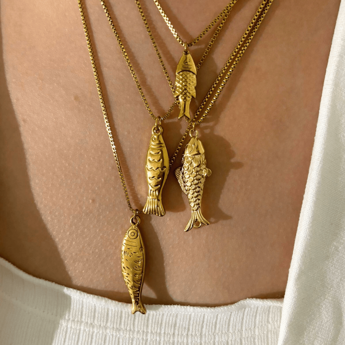 Elegant Koi-Inspired Necklace Set-Outfit2Go