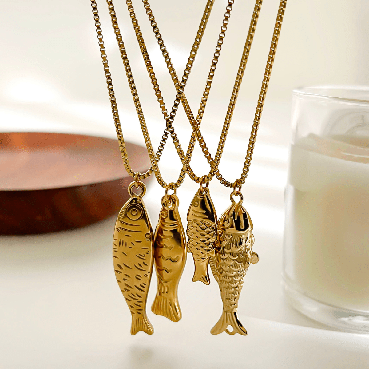 Elegant Koi-Inspired Necklace Set-Outfit2Go