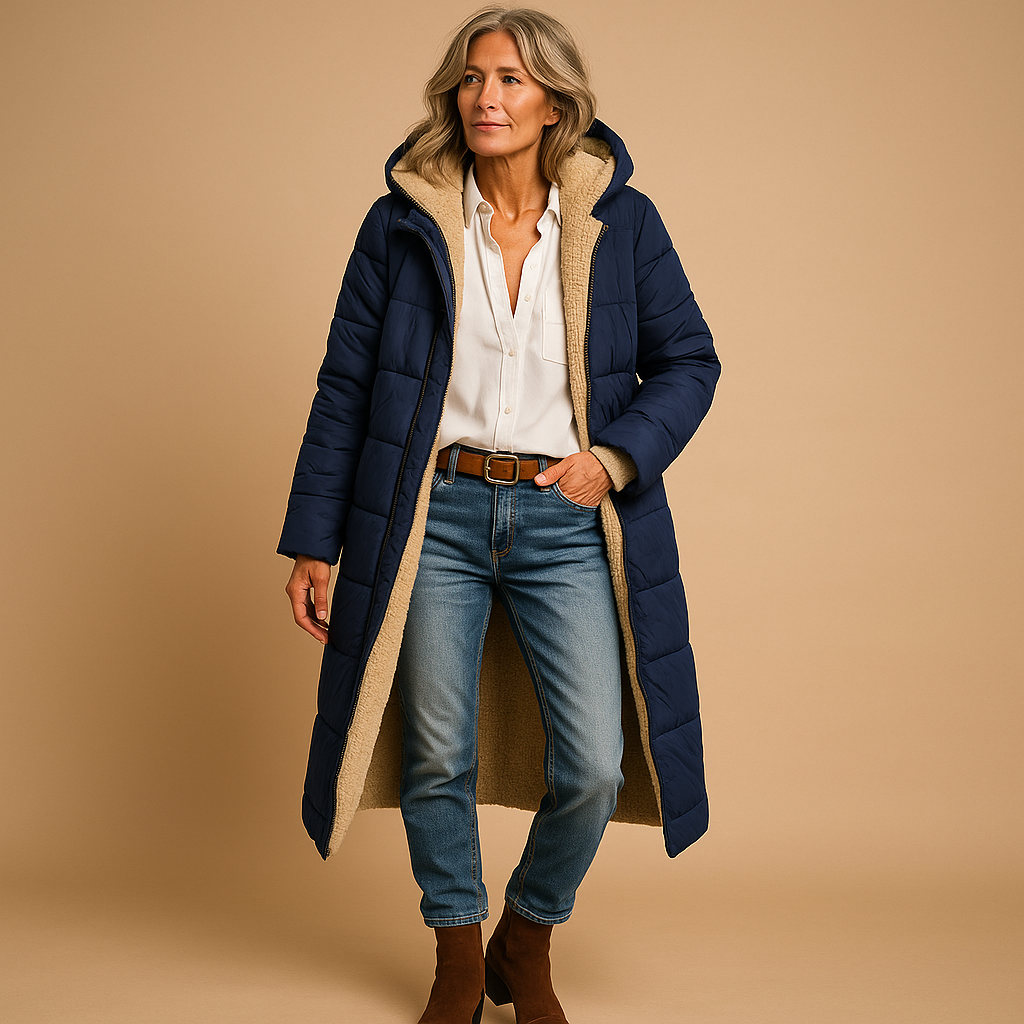 Women's Long Winter Coat - Catalina Style-Outfit2Go