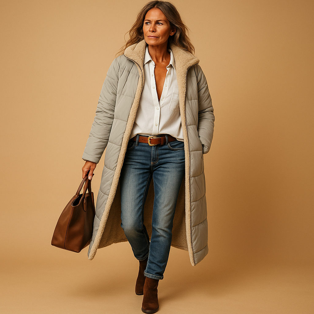 Women's Long Winter Coat - Catalina Style-Outfit2Go