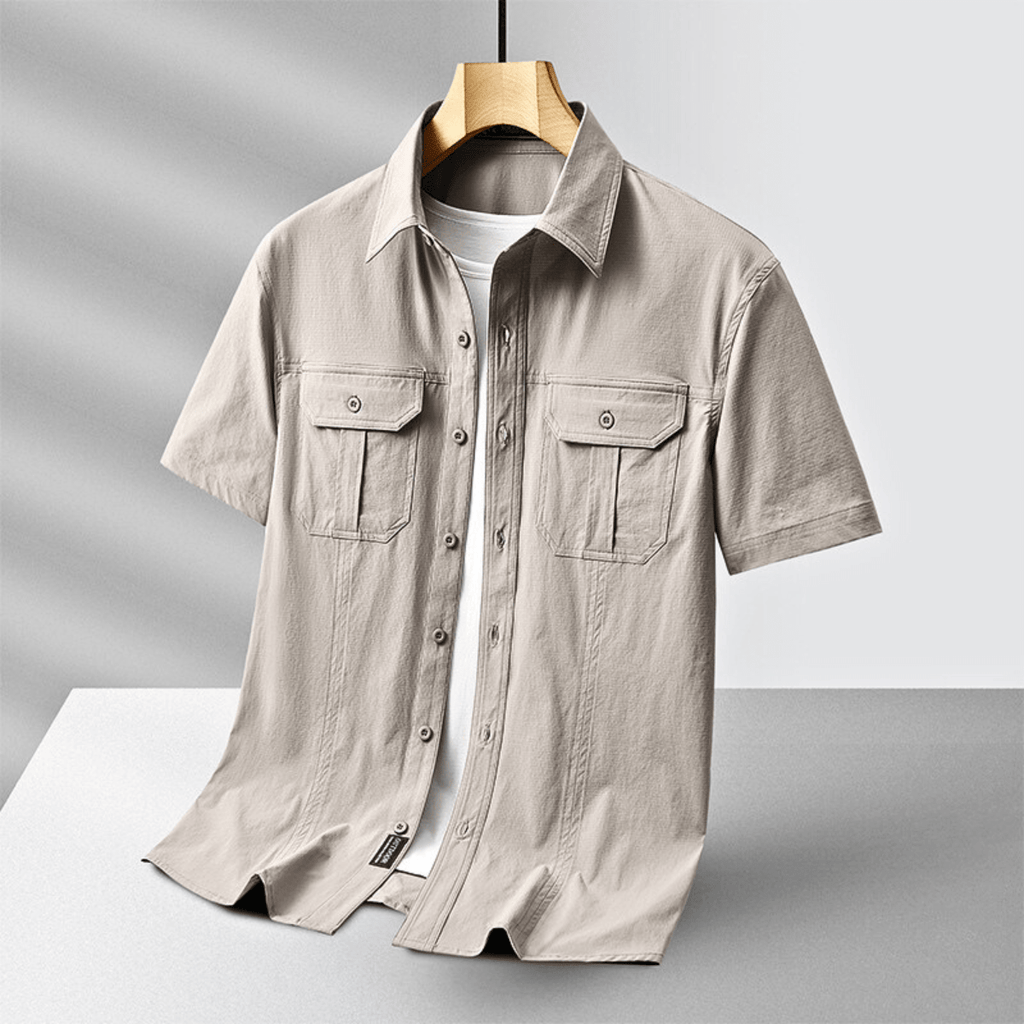 Men's Cargo Shirt – Versatile and Comfortable Design.-Outfit2Go
