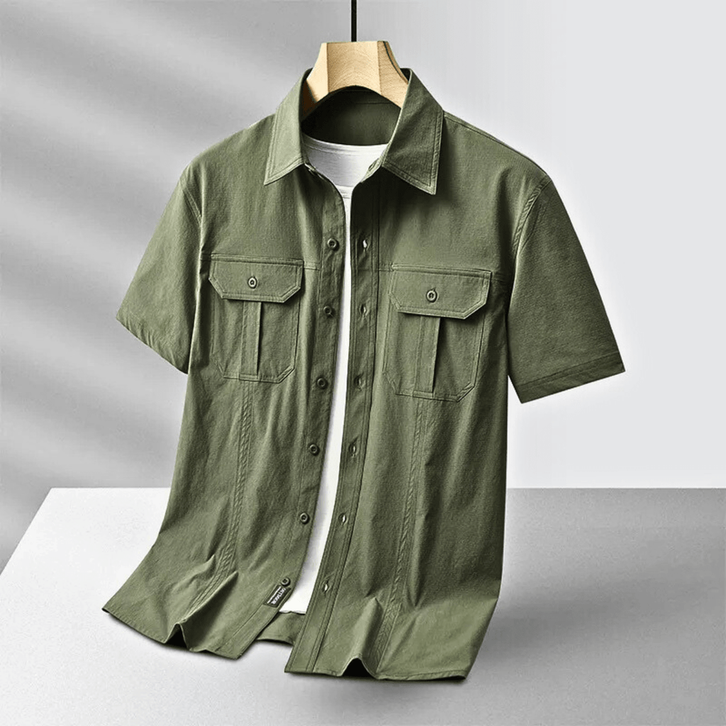 Men's Cargo Shirt – Versatile and Comfortable Design.-Outfit2Go