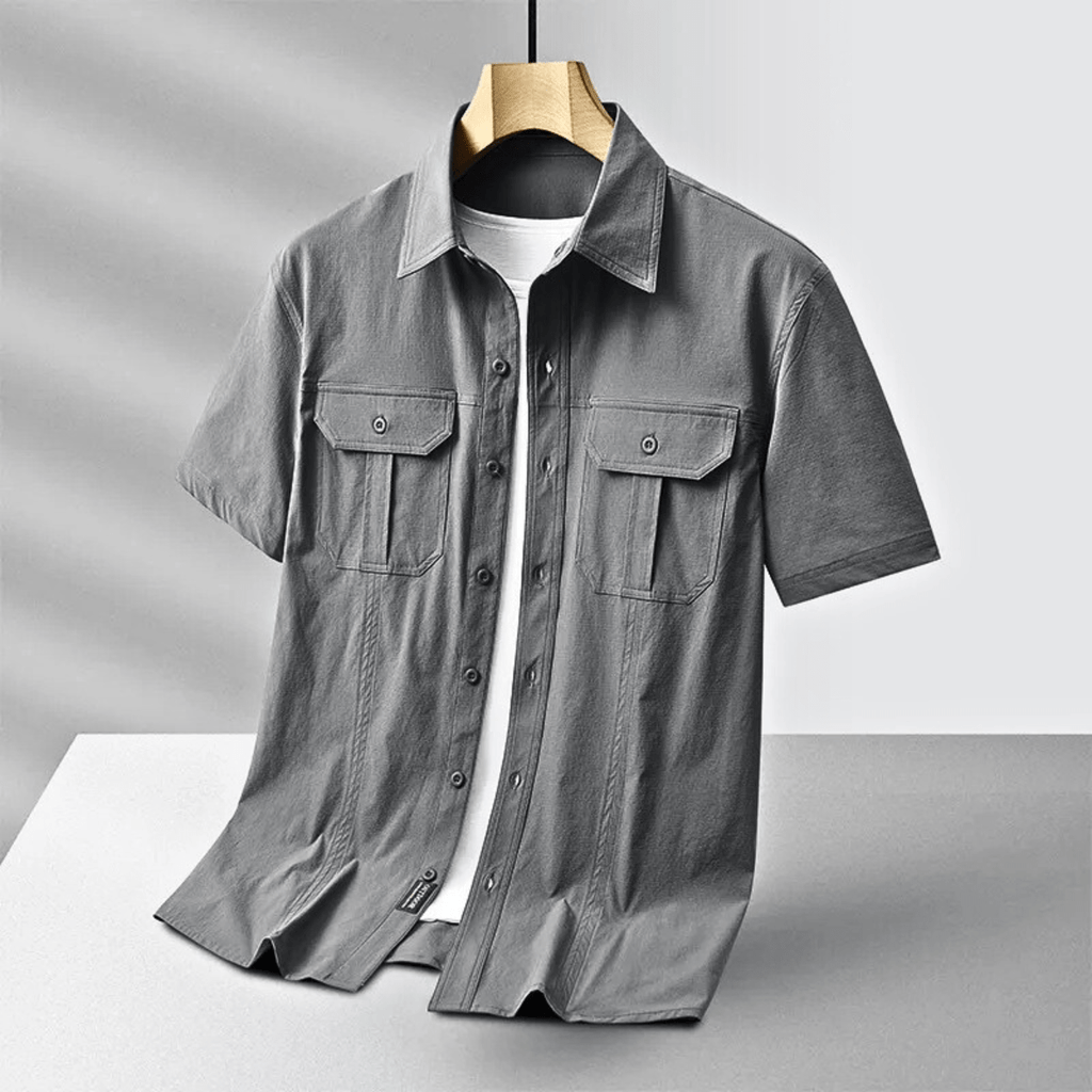 Men's Cargo Shirt – Versatile and Comfortable Design.-Outfit2Go