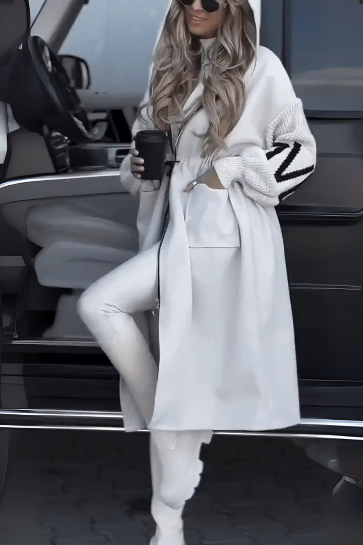 Women's Elegant Hooded Coatigan-Outfit2Go