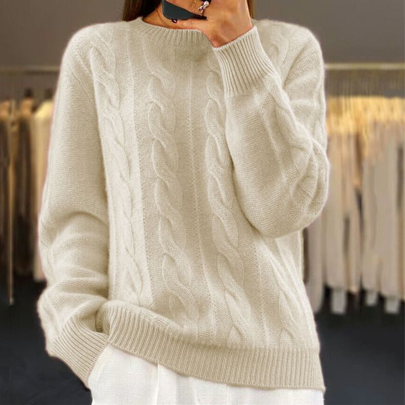 Women's Cozy Knitted Sweater-Outfit2Go